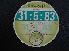 Collectable tax disc for sale  PETERBOROUGH