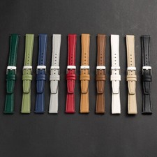 Pulseira de relógio feminina 10mm 12mm 14mm 16mm pulseira de couro com remendo de silicone comprar usado  Enviando para Brazil
