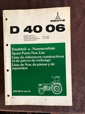 Deutz 4006 ersatzteilliste gebraucht kaufen  Kulmbach