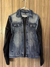 Men denim leather for sale  Fallbrook