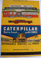 1940'S 50'S CATERPILLAR TRACTOR DEALER STRIBLING BRO.  MATCHCOVER FLAT 40 STRIKE, usado comprar usado  Enviando para Brazil