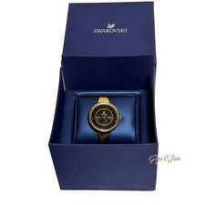 Relógio feminino SWAROVSKI cristalino quartzo puro mostrador preto comprar usado  Enviando para Brazil