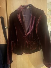 Merlot velvet jacket for sale  LONDON