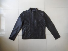 Jaqueta de motociclista de couro CALVIN KLEIN US$ 450 FRETE GRÁTIS PARA TODO O MUNDO GORDURA 0332, usado comprar usado  Enviando para Brazil