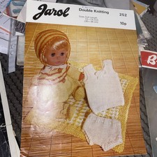 Vintage dolls knitting for sale  HELSTON