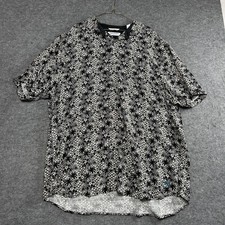 Camisa masculina Tommy Bahama 3XL alta preta branca Veracruz Cay palm estampa floral comprar usado  Enviando para Brazil