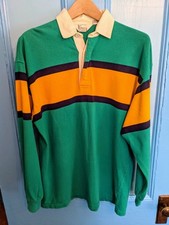 Camisa de rugby pesada vintage anos 80 Kenny Rogers manga longa média listras brilhantes comprar usado  Enviando para Brazil