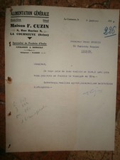 Lettre ancienne cuzin d'occasion  Sainte-Sévère-sur-Indre