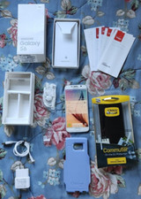 Samsung Galaxy S6 SM-G920V 32GB adaptador de energia branco Otterbox Commuter Verizon comprar usado  Enviando para Brazil