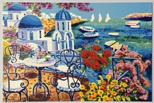 Quadro Serigrafia Athos Faccincani 40x60cm, Santorini comprar usado  Enviando para Brazil