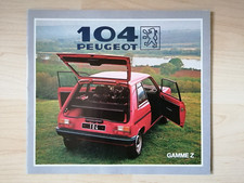 Brochure catalogue peugeot d'occasion  Noyal-Châtillon-sur-Seiche