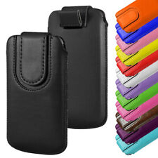 Bolsa de couro ecológico magnética com aba flip capa para celulares de 5" comprar usado  Enviando para Brazil
