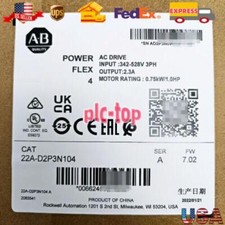 22AD2P3N104 Allen-Bradley 22A-D2P3N104 /A 4 0,75 kW 1 HP AC Drive PLC EUA comprar usado  Enviando para Brazil