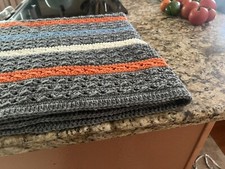 Crochê afegão feito à mão pequeno para sofá ou criança 40 por 40 lindas cores!! comprar usado  Enviando para Brazil