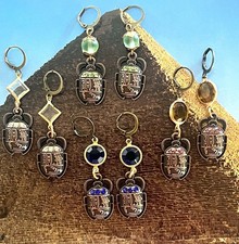 Usado, Egyptian Revival, Deco Styled Scarab Earrings,  4 Colors Choices with Copper comprar usado Usado, Egyptian Revival, Deco Styled Scarab Earrings,  4 Colors Choices with Copper comprar usado  Enviando para Brazil