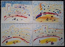 Pablo Picasso, Toros y Toreros - Zestaw czterech litografii offsetowych 1961 na sprzedaż  Wysyłka do Poland