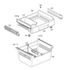 Peças da geladeira/freezer Sears KE 975.79043.312 comprar usado  Enviando para Brazil