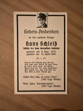 Sterbebild bub gefallen gebraucht kaufen  Deutschland