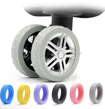 Pacote com 8 capas de roda de bagagem, silicone cinza silencioso comprar usado  Enviando para Brazil