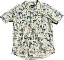 Camisa havaiana edição Quiksilver manga curta ilha esqueletos, exclusiva, praia comprar usado  Enviando para Brazil