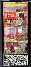 Plakat hundertwasser wien gebraucht kaufen  Reutlingen