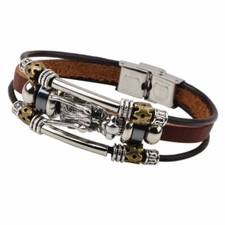 Bracciale pelle military usato  Italia