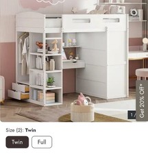 Twin loft bed for sale  Kernersville