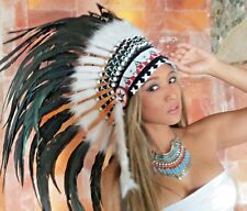 Indianer haube federhaube gebraucht kaufen  Langen