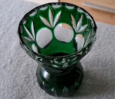 Vase bleikristall grünes gebraucht kaufen  Delmenhorst