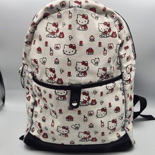 Mochila Hello Kitty branca estampa vermelha bolsa escolar Sanrio 16 polegadas estilo vintage comprar usado  Enviando para Brazil