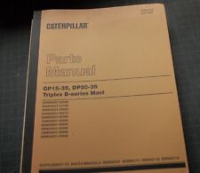 Empilhadeira Caterpillar GP DP 15 20 35 Triplex B peças mastro manual catálogo de livros comprar usado  Enviando para Brazil