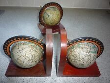 Pair globe bookends for sale  NEW MILTON