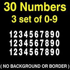 Numbers vinyl sticker for sale  Katy