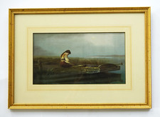 Girl moonllght lithograph for sale  Weatherford