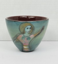 Tigela de cerâmica vintage Early Polia Pillin 2 mulheres e peixes comprar usado  Enviando para Brazil