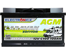 Electronicx Caravan Edition Bateria AGM 100 AH 12V Kamper Łódź Zasilanie na sprzedaż  Wysyłka do Poland