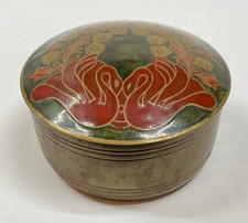 Jugendstil messingdose emailli gebraucht kaufen  Albstadt