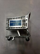Grocery Market Shopping List Cart Refrigerator Magnet Vintage Chrome, usado comprar usado  Enviando para Brazil
