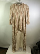 Vestido tropical havaiano feminino HE'OLU bege/castanho manga longa pull-over - Tamanho M comprar usado  Enviando para Brazil