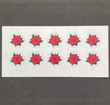 Hoja de 10 estampillas de Poinsettia Global Forever 2018 de Estados Unidos segunda mano  Embacar hacia Mexico
