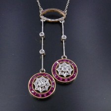 Collier negligé platine d'occasion  L'Isle-sur-la-Sorgue