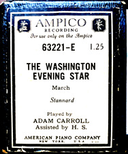 Rolo de piano AMPICO Stannard THE WASHINGTON NIGHT STAR Carroll 63221-E player comprar usado  Enviando para Brazil