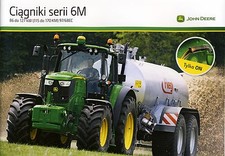 John Deere 6M 07 / 2013 catalogue brochure tracteur Traktor na sprzedaż  PL
