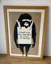 Banksy laugh unsigned for sale  LYMINGTON