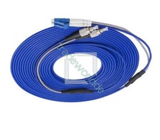 LC to FC Single Mode SM 9/125 Duplex Indoor Armored Cable Fiber Patch Cord 20M, usado comprar usado  Enviando para Brazil