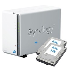 SYNOLOGY DS223J NAS 2 bahías doble disco duro 6 TB (2x3 TB) SATA Ethernet LAN IP segunda mano  Embacar hacia Mexico