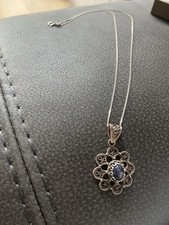 Sterling silver sapphire for sale  ILFORD