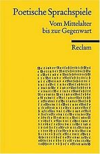 Poetische sprachspiele vom gebraucht kaufen  Berlin