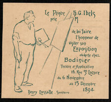 Invitation. ibels. exposition d'occasion  Sarlat-la-Canéda