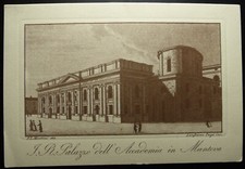 Biglietto disegno palazzo usato  Sermide e Felonica